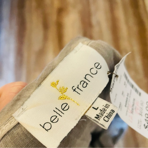 Belle France Lace Overlay Layered Top - Picture 8 of 9